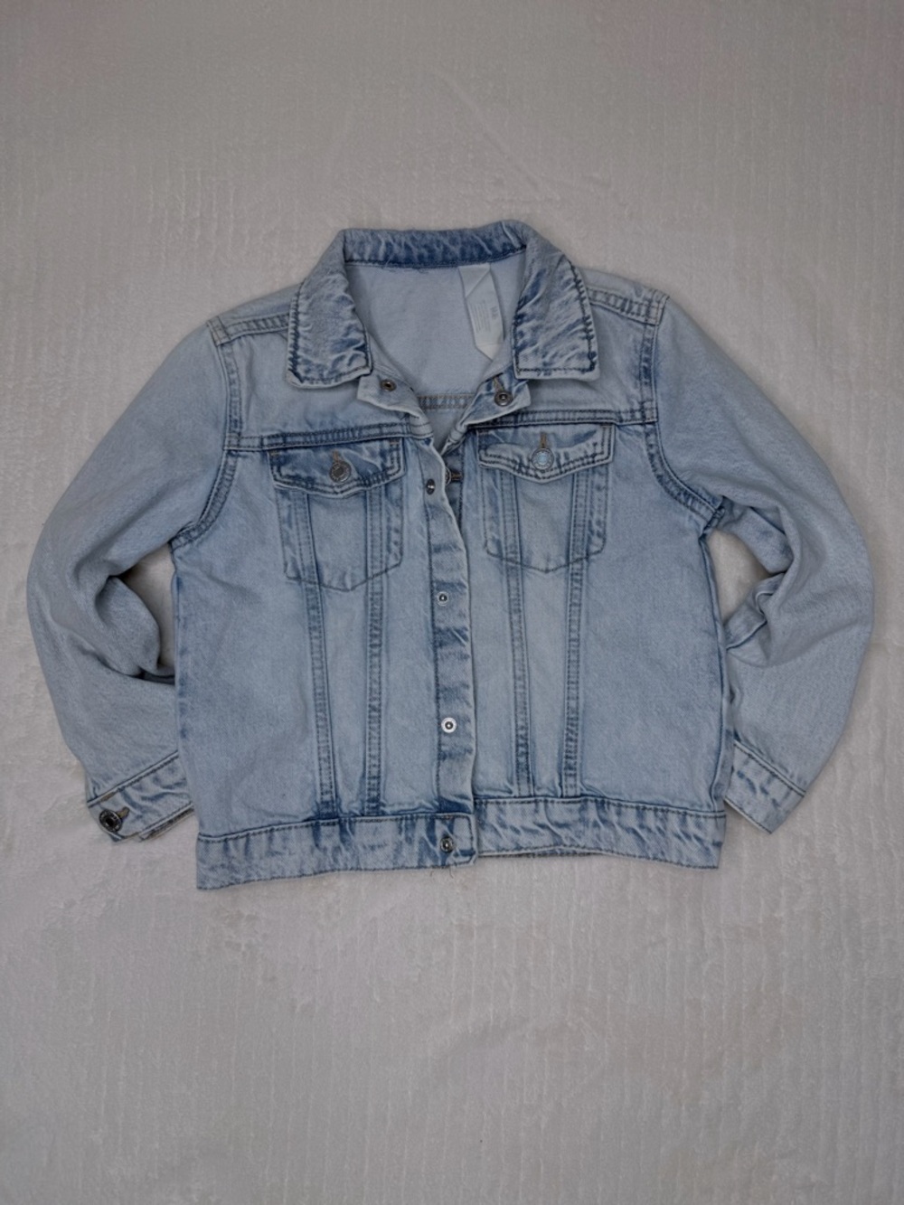 H&M Light Blue Kids Denim Jacket - Button-Up Trucker